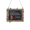 Boston Red Sox MLB Resin Chalkboard Sign Ornament