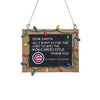 Chicago Cubs MLB Resin Chalkboard Sign Ornament
