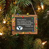 BYU Cougars NCAA Resin Chalkboard Sign Ornament