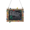 Michigan State Spartans NCAA Resin Chalkboard Sign Ornament