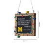 Michigan Wolverines NCAA Resin Chalkboard Sign Ornament
