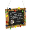 Boston Bruins Resin Chalkboard Ornament