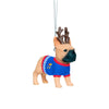 Kansas Jayhawks NCAA French Bulldog Wearing Sweater Ornament