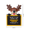 Missouri Tigers NCAA Reindeer With Sign Ornament