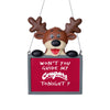 Washington State Cougars NCAA Reindeer With Sign Ornament