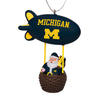 Michigan Wolverines NCAA Santa Blimp Ornament