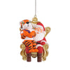 Clemson Tigers NCAA Mascot On Santa's Lap Ornament - The Tiger