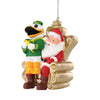 Oregon Ducks NCAA Mascot On Santa's Lap Ornament - The Duck