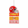 Kansas City Chiefs NFL Mancave Sign Ornament