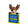 Los Angeles Rams NFL Reindeer With Sign Ornament