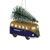 Baltimore Ravens Retro Bus With Tree Ornament