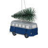 Indianapolis Colts NFL Retro Bus With Tree Ornament