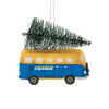Los Angeles Chargers NFL Retro Bus With Tree Ornament