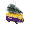 Minnesota Vikings NFL Retro Bus With Tree Ornament