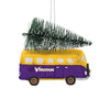 Minnesota Vikings NFL Retro Bus With Tree Ornament