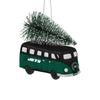 New York Jets NFL Retro Bus With Tree Ornament