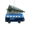 Tennessee Titans NFL Retro Bus With Tree Ornament