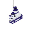 Baltimore Ravens NFL Sledding Snowmen Ornament