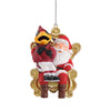 Arizona Cardinals NFL Mascot On Santa's Lap Ornament - Big Red