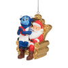 Buffalo Bills NFL Mascot On Santa's Lap Ornament - Billy Buffalo