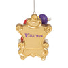 Minnesota Vikings NFL Mascot On Santa's Lap Ornament - Viktor the Viking