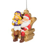 Minnesota Vikings NFL Mascot On Santa's Lap Ornament - Viktor the Viking