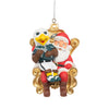 Philadelphia Eagles NFL Mascot On Santa's Lap Ornament - Swoop