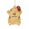 Tampa Bay Buccaneers NFL Mascot On Santa's Lap Ornament - Captain Fear