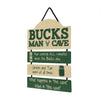 Milwaukee Bucks NBA Mancave Sign