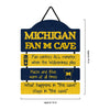 Michigan Wolverines NCAA Mancave Sign