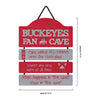 Ohio State Buckeyes NCAA Mancave Sign
