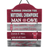 Alabama Crimson Tide NCAA 2020 Football National Champions Mancave Sign