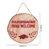 Arkansas Razorbacks NCAA Wood Stump Sign