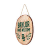 Baylor Bears NCAA Wood Stump Sign