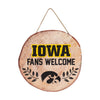 Iowa Hawkeyes NCAA Wood Stump Sign
