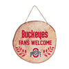 Ohio State Buckeyes NCAA Wood Stump Sign