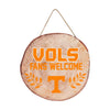Tennessee Volunteers NCAA Wood Stump Sign