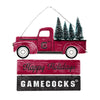 South Carolina Gamecocks NCAA Wooden Truck With Tree Sign