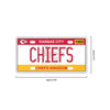 Kansas City Chiefs NFL License Plate Wall Sign