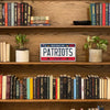 New England Patriots NFL License Plate Wall Sign