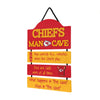 Kansas City Chiefs NFL Mancave Sign