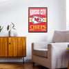 Kansas City Chiefs NFL Metal Tacker Wall Sign