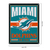 Miami Dolphins NFL Metal Tacker Wall Sign