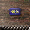 Baltimore Ravens NFL Staggered Wood Logo Sign