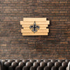 New Orleans Saints NFL Staggered Wood Logo Sign