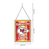 Kansas City Chiefs NFL Team Stripe Stain Glass Sign