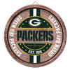 Green Bay Packers NFL Wooden Barrel Sign