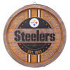 Pittsburgh Steelers NFL Wooden Barrel Sign