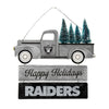 Las Vegas Raiders NFL Wooden Truck With Tree Sign