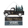Vegas Golden Knights NHL Wooden Truck With Tree Sign
